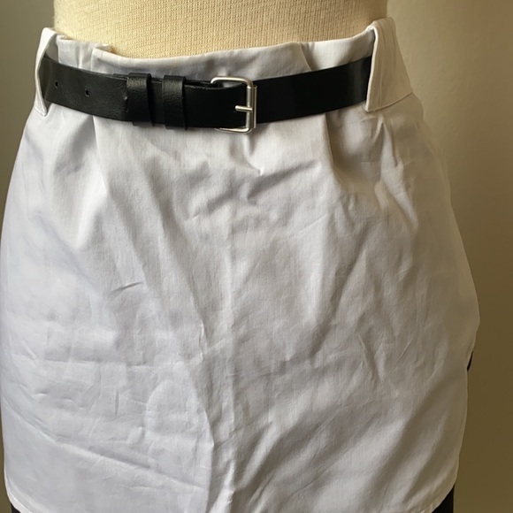 Maison Martin Margiela  White Black Mini Skirt 6 - Picture 4 of 7